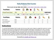 Daily Diabetes Diet Counter screenshot